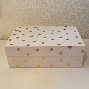 Kate Spade New York Gold Polka Dot Medium Nesting Box